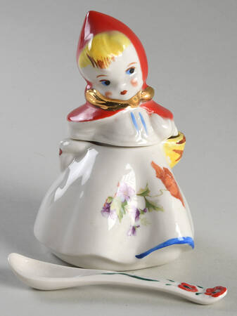 Little Red Riding Hood Mustard Jar & Lid with Spoon