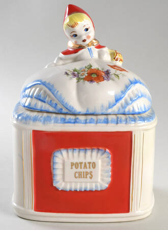 Little Red Riding Hood Potato Chips Canister Lid