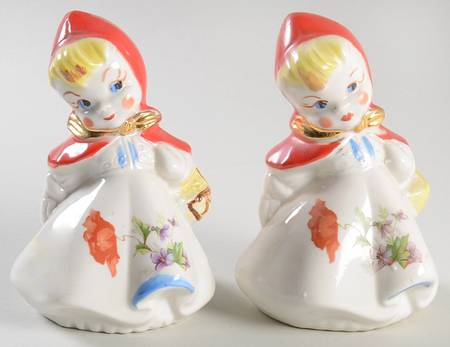 Little Red Riding Hood Tall Salt & Pepper Set