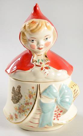 Little Red Riding Hood Dresser Jar and Lid
