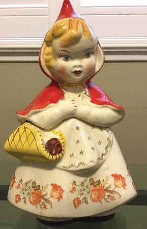 Little Red Riding Hood Cookie Jar & Lid