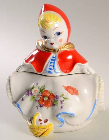 Little Red Riding Hood Cracker Jar & Lid