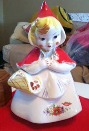 Little Red Riding Hood Cookie Jar & Lid #14