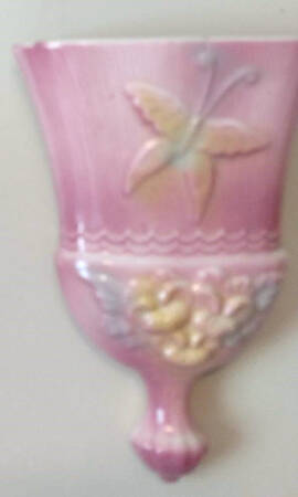 Sun Glow Pink Wall Pocket Vase