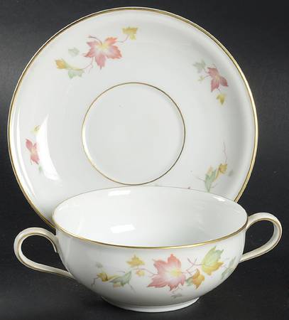 8250 Flat Cream Soup Bowl & Saucer Set
