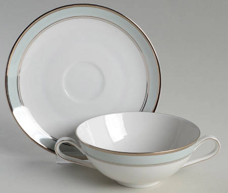 8443 Flat Cream Soup Bowl & Saucer Set