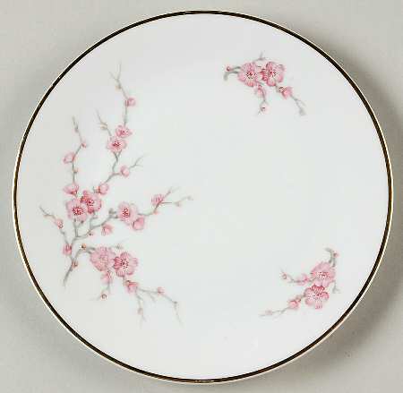 Almond Blossom (Coupe) Bread & Butter Plate