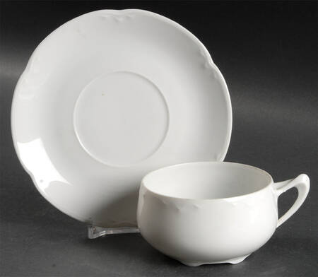 Alice (No Trim) Flat Cup & Saucer Set