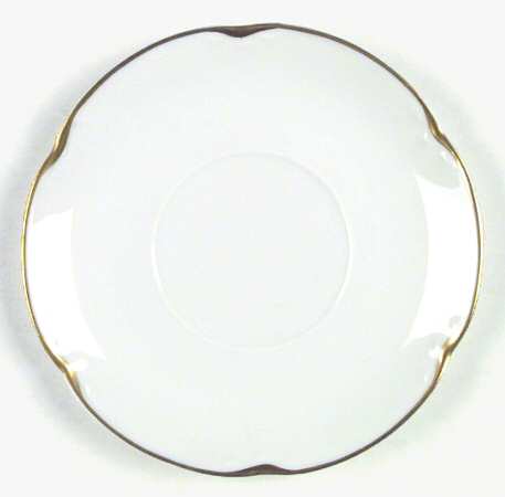 Alice (Gold Trim) Saucer for Flat Cup