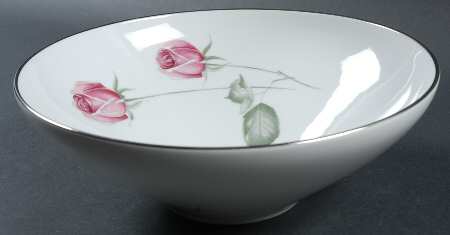 American Beauty (Platinum Trim, Sissi) 9" Round Vegetable Bowl