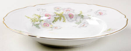 The Anemone (White, SCALLOPED) Rim Soup Bowl