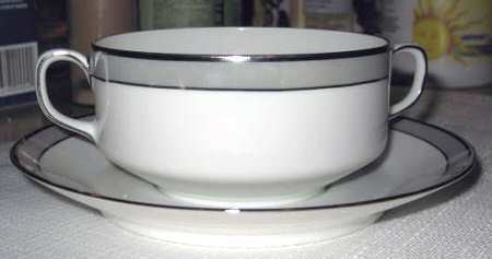 Ascona Flat Cream Soup Bowl & Saucer Set