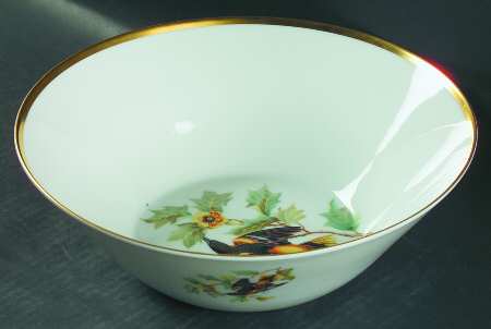 Audubon Bird 10" Large Salad Serving Bowl