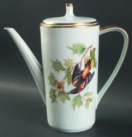 Audubon Bird Coffee Pot & Lid