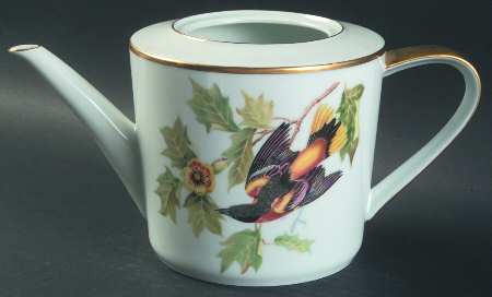 Audubon Bird Teapot No Lid