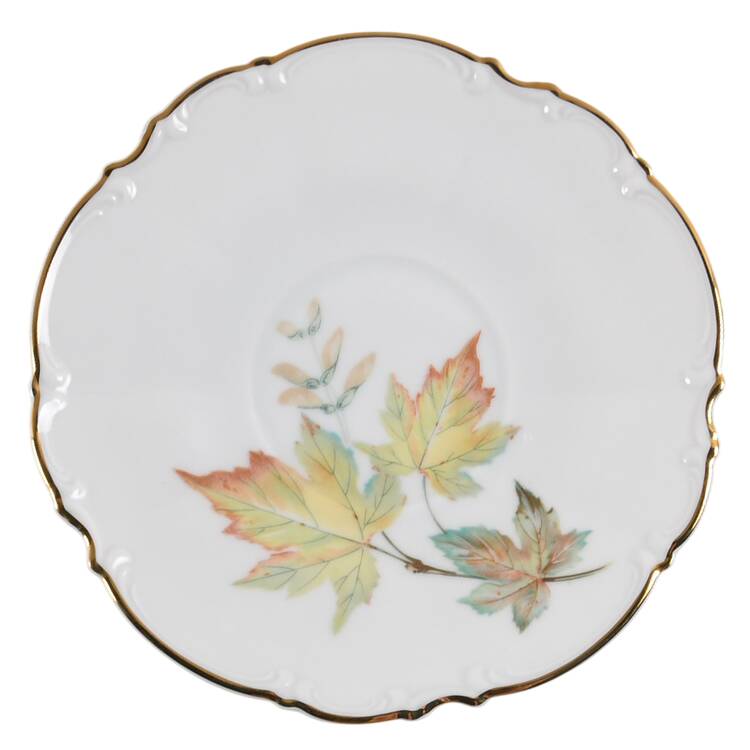 The Autumn Leaves Saucer for Footed Cup