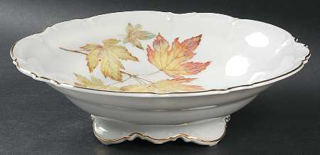 The Autumn Leaves 10" Round Vegetable Bowl