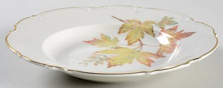 The Autumn Leaves Rim Soup Bowl