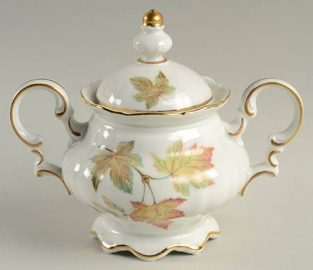 The Autumn Leaves Sugar Bowl & Lid