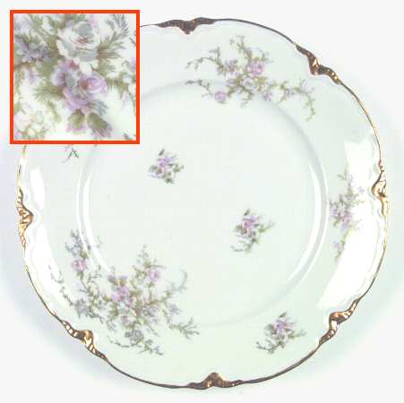 Avon Rose Dinner Plate