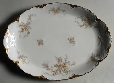 Avon Rose 13" Oval Serving Platter