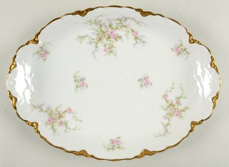Avon Rose 12" Oval Serving Platter