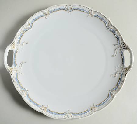 Azur Handled Cake Plate by Hutschenreuther