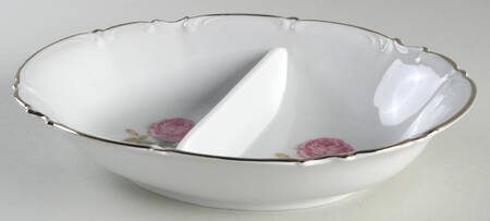 The Belrose 10" Oval Divided Vegetable Bowl