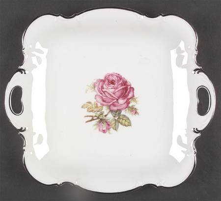 The Belrose Square Handled Cake Plate