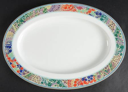 Benares 13" Oval Serving Platter