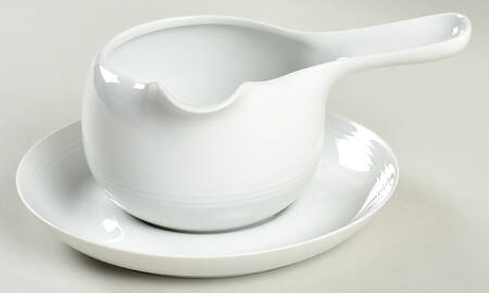 Bianca (Tavola Line) Gravy Boat & Underplate