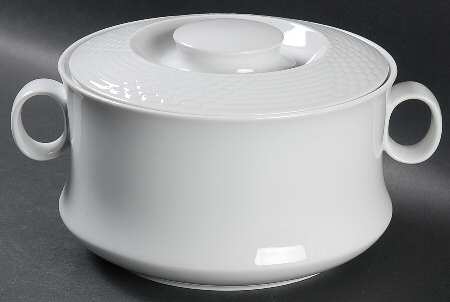 Bianca (Scala, Glossy) Round Covered Vegetable