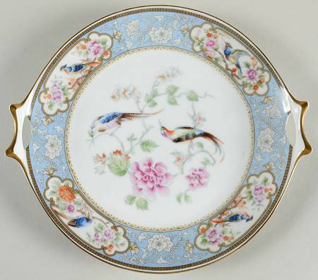 Bird of Paradise Handled Cake Plate