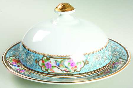 Bird of Paradise Round Covered Butter