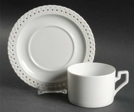 Blanche (Comtesse) Flat Cup & Saucer Set
