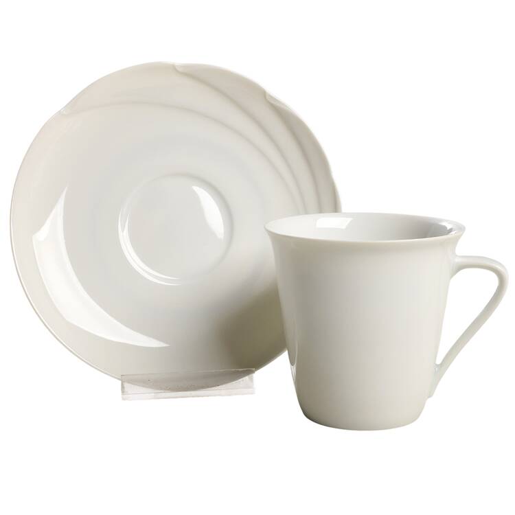 Blanche (Maxim's Line) Flat Cup & Saucer Set