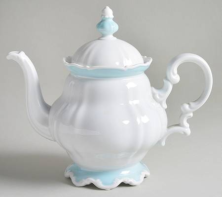 Blue Baroque Teapot & Lid