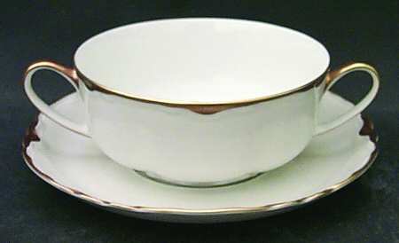 The Blenheim Flat Cream Soup Bowl & Saucer Set