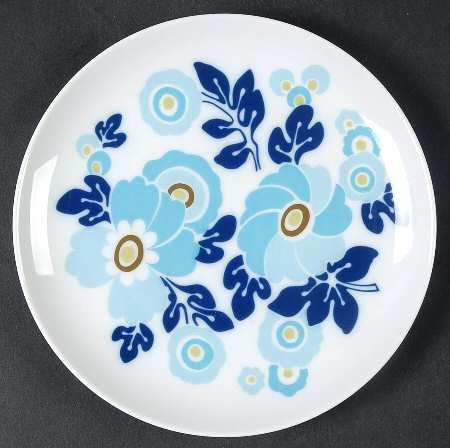 Blue Flower Bread & Butter Plate