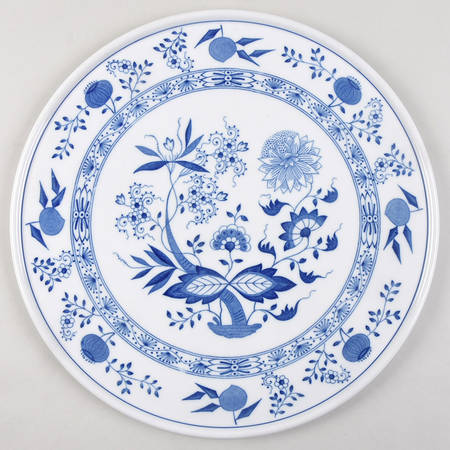 Blue Onion Cake Plate