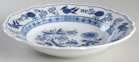 Blue Onion Large Rim Soup Bowl