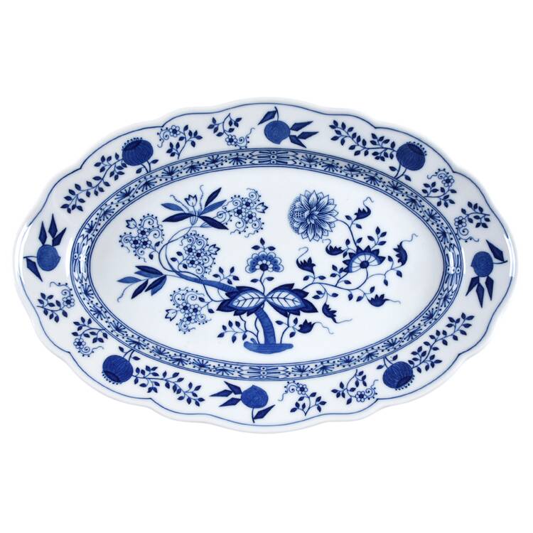 Blue Onion 13" Oval Serving Platter