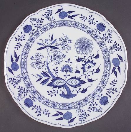 Blue Onion 12" Round Torte Plate