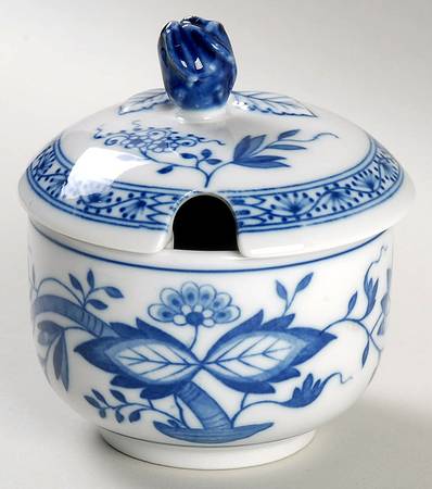 Blue Onion Sugar Bowl & Lid