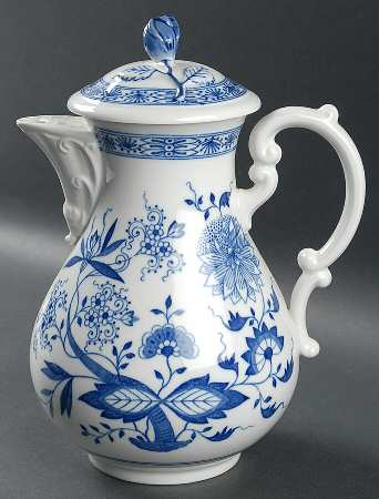 Blue Onion Coffee Pot & Lid