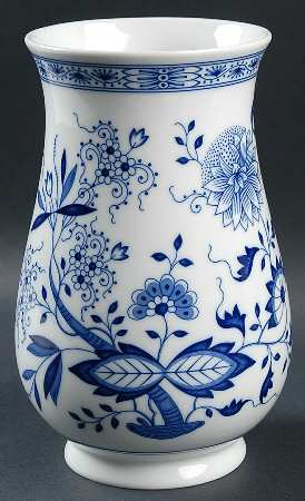 Blue Onion 8" Vase