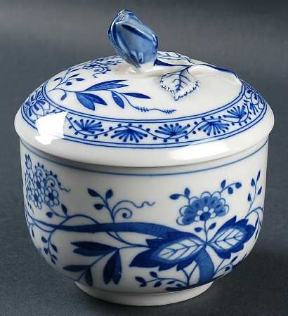Blue Onion Sugar Bowl & Lid
