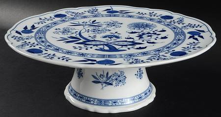 Blue Onion 12" Diameter Pedestal Cake Stand