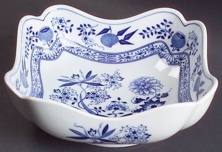 Blue Onion 7" Square Vegetable Bowl