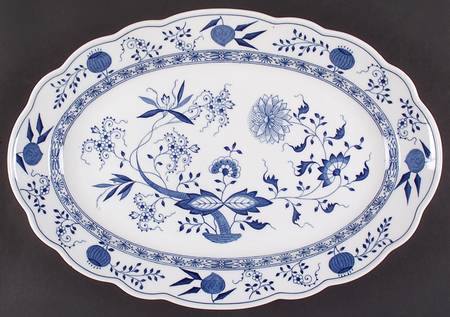 Blue Onion 17" Oval Serving Platter